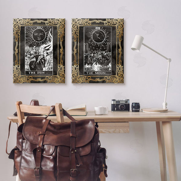 Stupell Industries Stupell Studio | Ornate Tarot Sun & Moon Wall Art