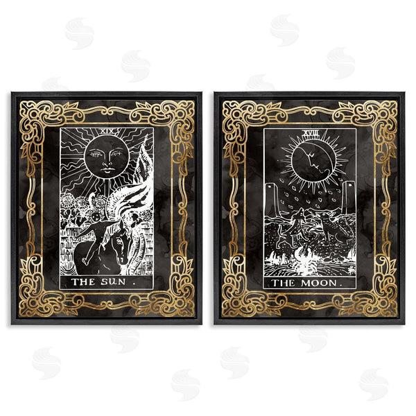 Stupell Industries Stupell Studio | Ornate Tarot Sun & Moon Wall Art