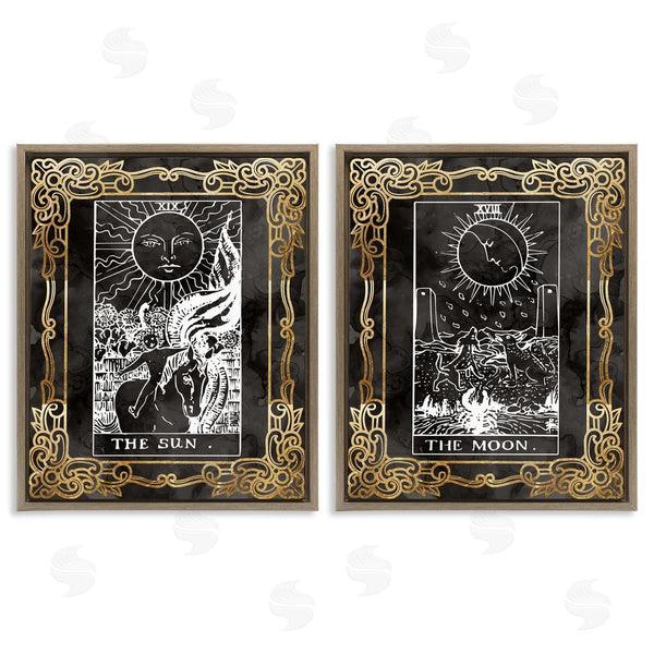 Stupell Industries Stupell Studio | Ornate Tarot Sun & Moon Wall Art
