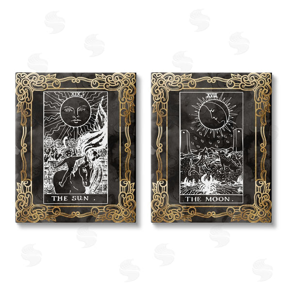 stupell industries Stupell Studio | Ornate Tarot Sun & Moon Wall Art