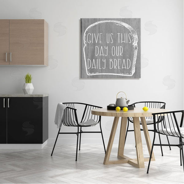 Stupell Industries Stupell Studio | Our Daily Bread Fun Religious Kitchen Phrase Wall Art