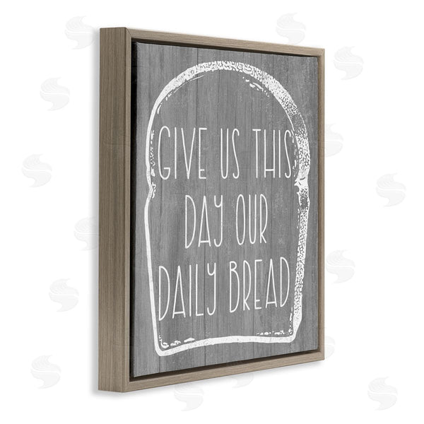 Stupell Industries Stupell Studio | Our Daily Bread Fun Religious Kitchen Phrase Wall Art