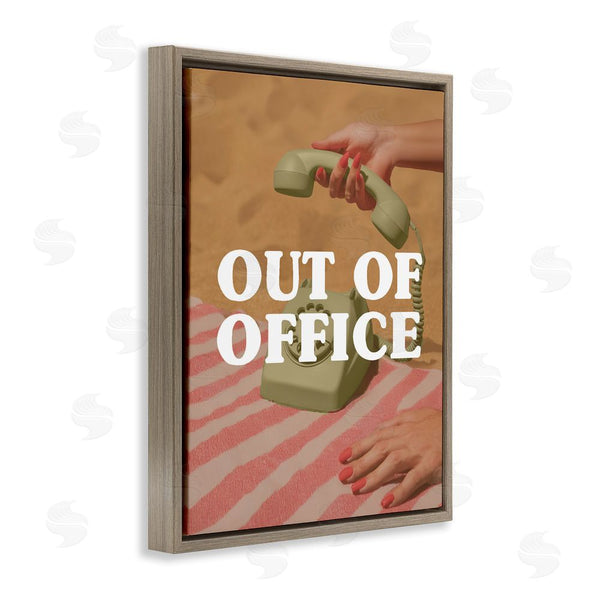 Stupell Industries Stupell Studio | Out Of Office Green Phone Wall Art