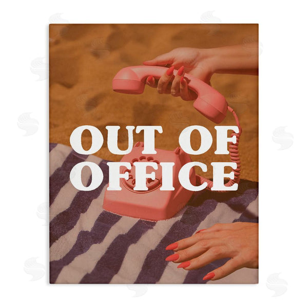 stupell industries Stupell Studio | Out of Office Pink Phone Wall Art