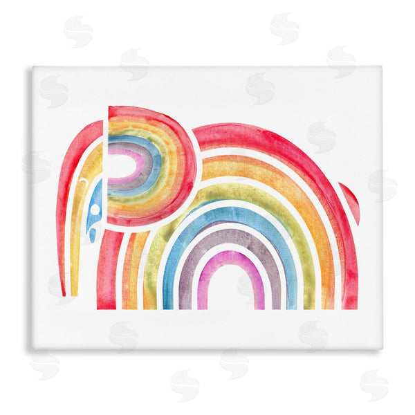stupell industries Stupell Studio | Overlapping Rainbows Abstract Perpendicular Arch Shapes Wall Art
