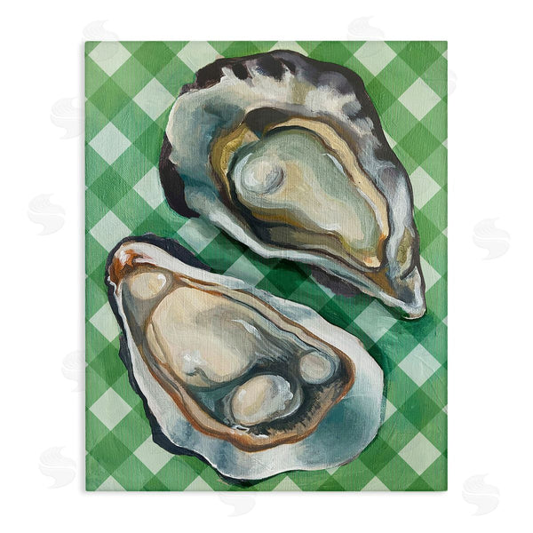 stupell industries Stupell Studio | Oysters on Green Plaid