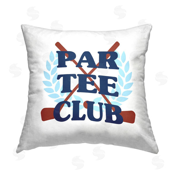 stupell industries Stupell Studio | Par Tee Club Golfing Sports Laurel Printed Throw Pillow