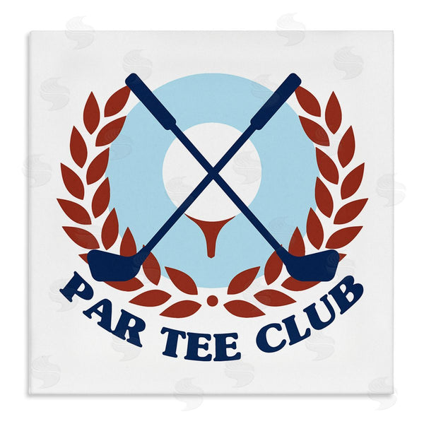stupell industries Stupell Studio | Par Tee Club Golfing Sports Laurel Wall Art