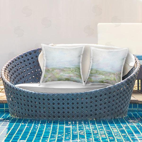 Stupell Industries Stupell Studio | Pastel Abstract Spring Field Printed Throw Pillow Set