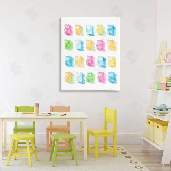 Stupell Industries Stupell Studio | Pastel Candy Bears Collection Wall Art