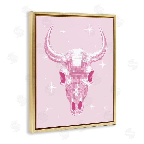 Stupell Industries Stupell Studio | Pastel Disco Cattle Skull