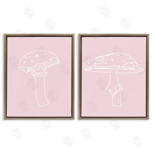 Stupell Industries Stupell Studio | Pastel Mushroom Doodles Wall Art