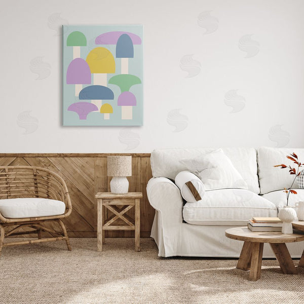Stupell Industries Stupell Studio | Pastel Mushroom Shapes Wall Art
