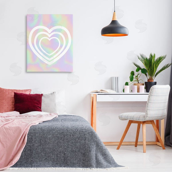 Stupell Industries Stupell Studio | Pastel Pattern With Hearts Wall Art