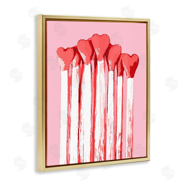 Stupell Industries Stupell Studio | Pastel Pink Heart Matches