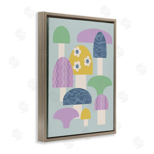 Stupell Industries Stupell Studio | Pastel Retro Mushrooms Wall Art