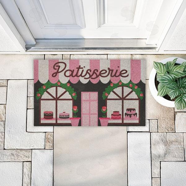 Stupell Industries Stupell Studio | Patisserie Bakery Storefront Faux Sisal Door Mat