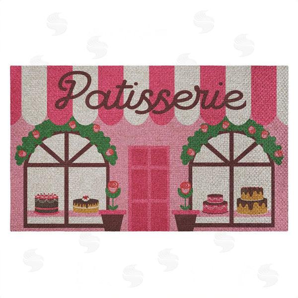 stupell industries Stupell Studio | Patisserie Shop Windows Faux Sisal Door Mat
