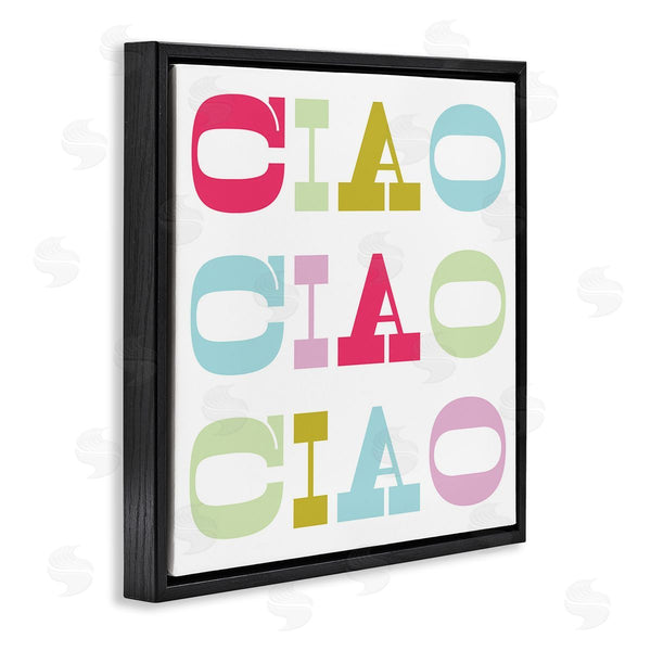 Stupell Industries Stupell Studio | Patterned Ciao Typography Wall Art