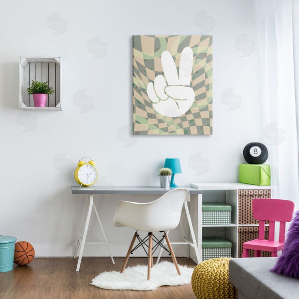 Stupell Industries Stupell Studio | Patterned Peace Symbol Wall Art