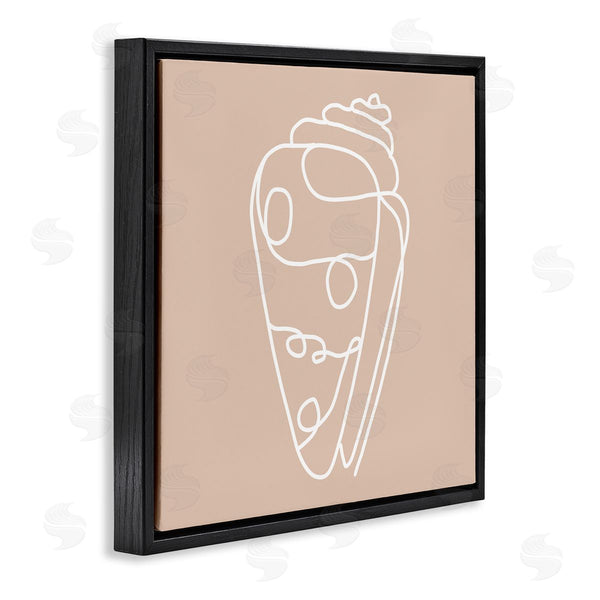Stupell Industries Stupell Studio | Patterned Sea Shell Line Doodle Beach Ocean Wall Art