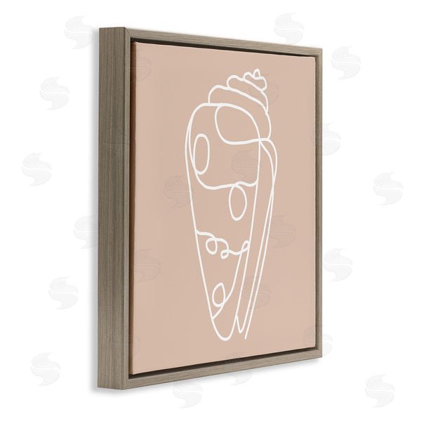 Stupell Industries Stupell Studio | Patterned Sea Shell Line Doodle Beach Ocean Wall Art