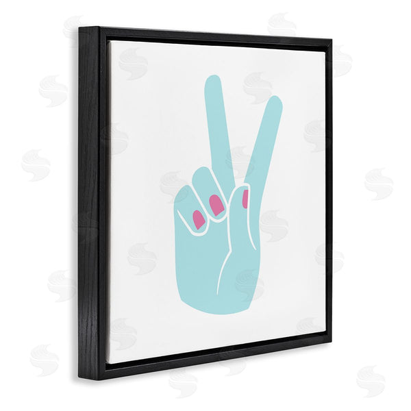 Stupell Industries Stupell Studio | Peace Hand With Nail Polish