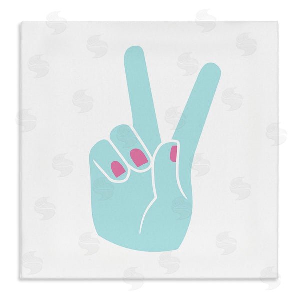 stupell industries Stupell Studio | Peace Hand with Nail Polish