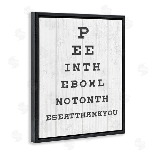 Stupell Industries Stupell Studio | Pee In The Bowl Eye Chart