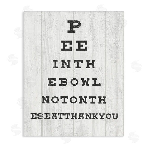 stupell industries Stupell Studio | Pee in the Bowl Eye Chart