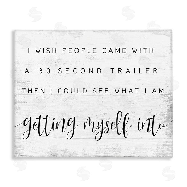 stupell industries Stupell Studio | People had 30 Second Trailer Wall Art