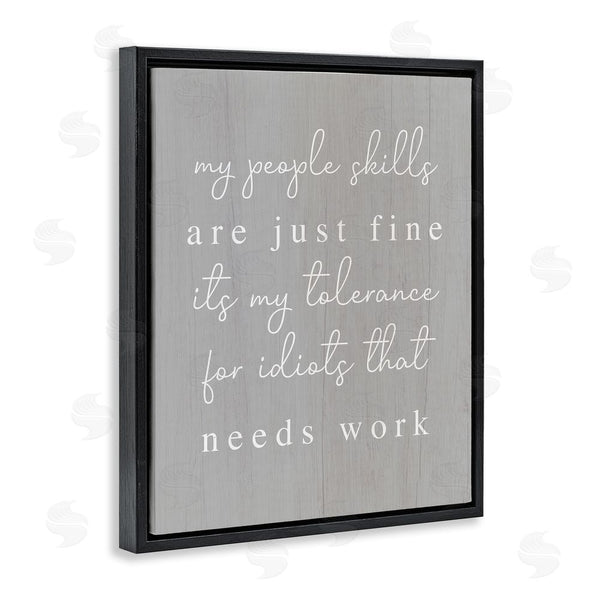 Stupell Industries Stupell Studio | People Skills Sassy Saying Wall Art