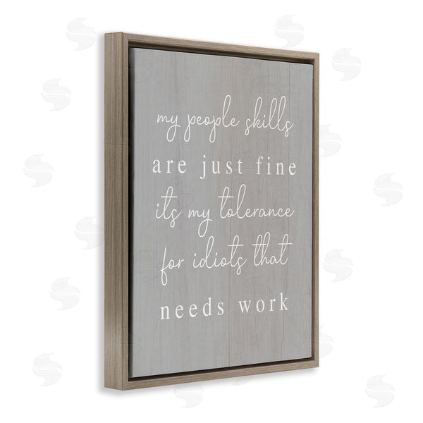 Stupell Industries Stupell Studio | People Skills Sassy Saying Wall Art
