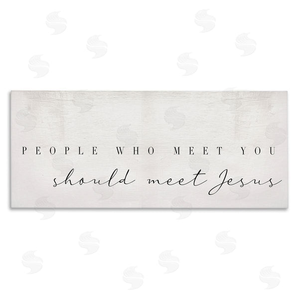 stupell industries Stupell Studio | People Who Meet You Phrase Faith Inspired Quote