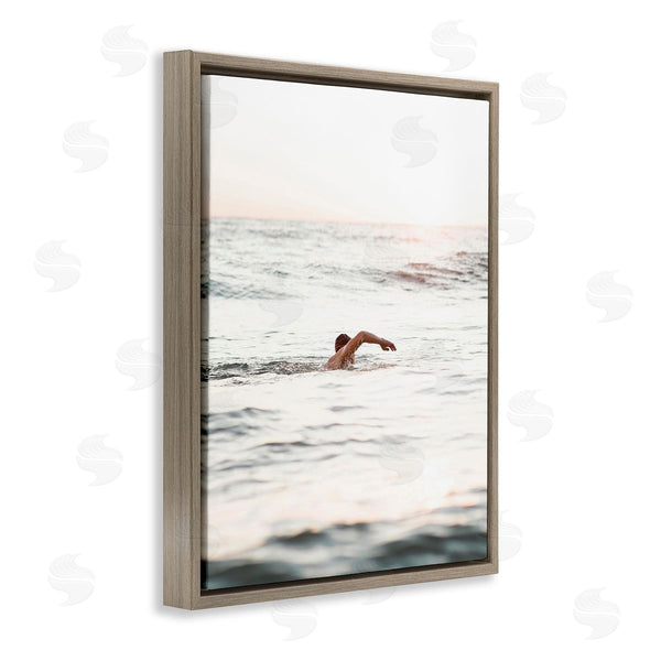 Stupell Industries Stupell Studio | Person Swimming In Sea Wall Art