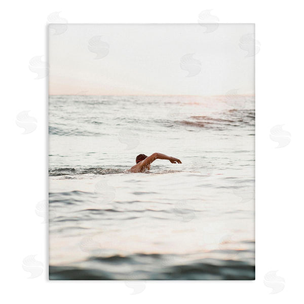 stupell industries Stupell Studio | Person Swimming in Sea Wall Art