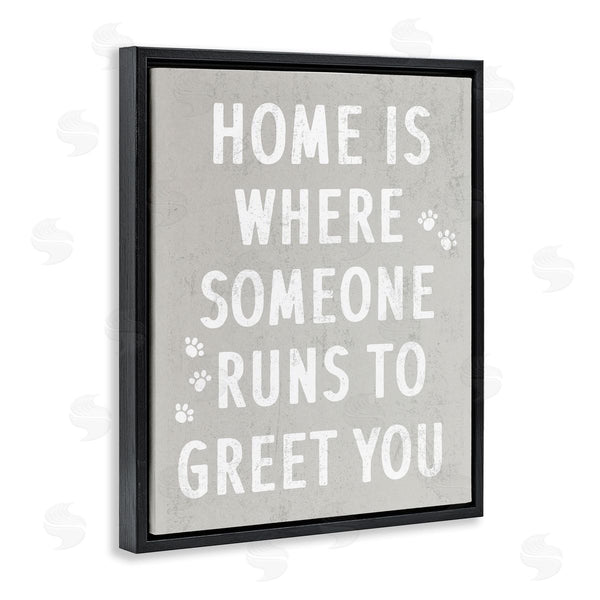 Stupell Industries Stupell Studio | Pet Parents Home Sentiment Animal Paw Prints Wall Art