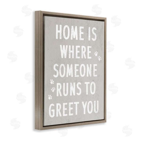 Stupell Industries Stupell Studio | Pet Parents Home Sentiment Animal Paw Prints Wall Art