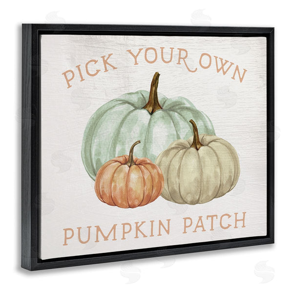 Stupell Industries Stupell Studio | Pick Your Own Pumpkin Patch Sign Gourd Trio Wall Art
