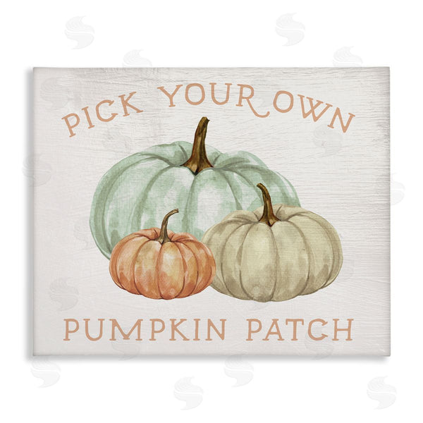stupell industries Stupell Studio | Pick Your Own Pumpkin Patch Sign Gourd Trio Wall Art