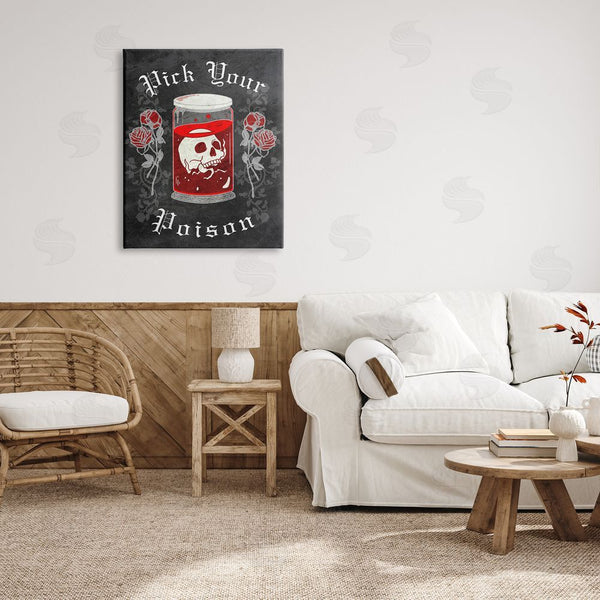 Stupell Industries Stupell Studio | Pick Your Poison Skull Wall Art