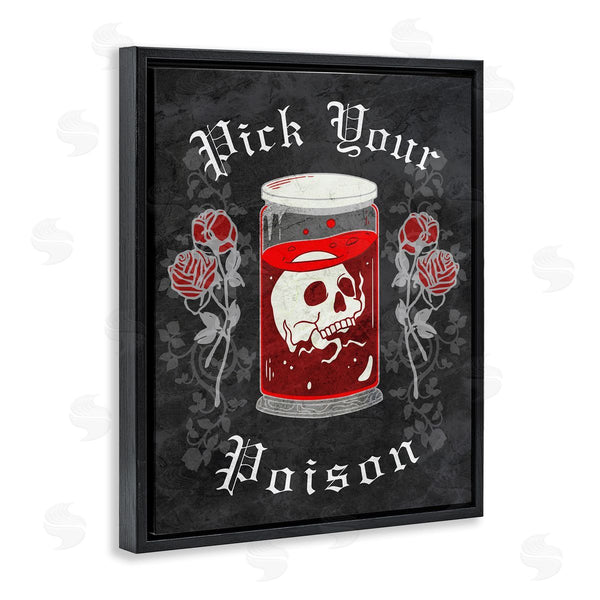 Stupell Industries Stupell Studio | Pick Your Poison Skull Wall Art
