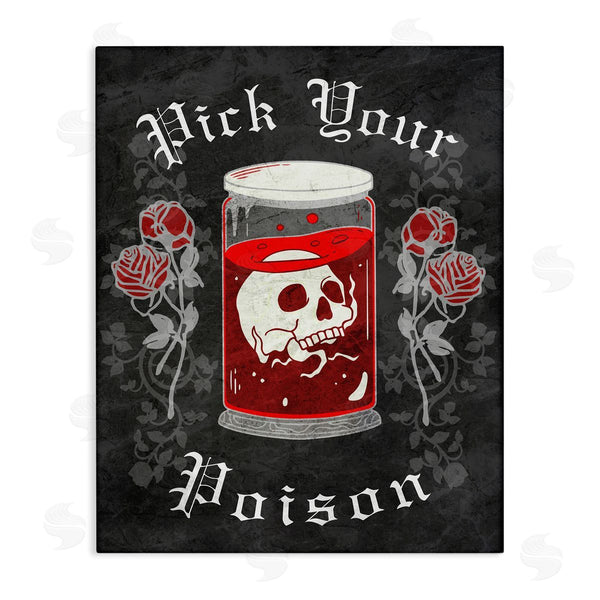 stupell industries Stupell Studio | Pick Your Poison Skull Wall Art