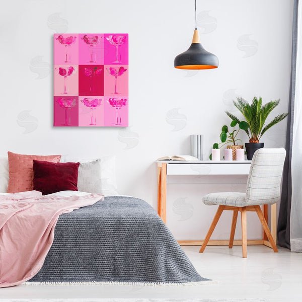 Stupell Industries Stupell Studio | Pink Abstract Drinks Wall Art