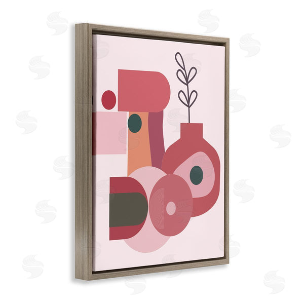 Stupell Industries Stupell Studio | Pink Abstract Flower Vase Wall Art