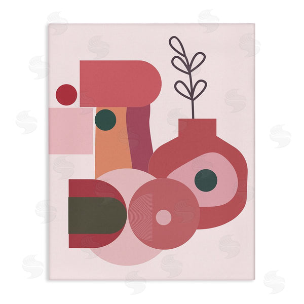 stupell industries Stupell Studio | Pink Abstract Flower Vase Wall Art
