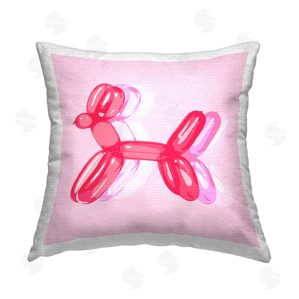 Stupell Industries Stupell Studio | Pink Balloon Animal Printed Throw Pillow