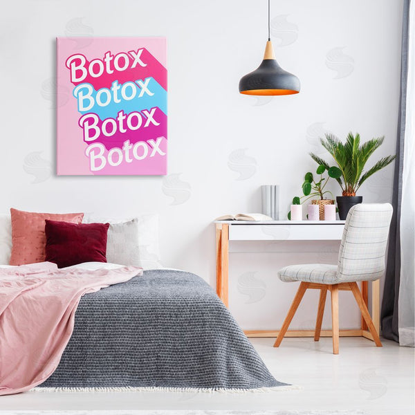 Stupell Industries Stupell Studio | Pink & Blue Botox Phrase Wall Art