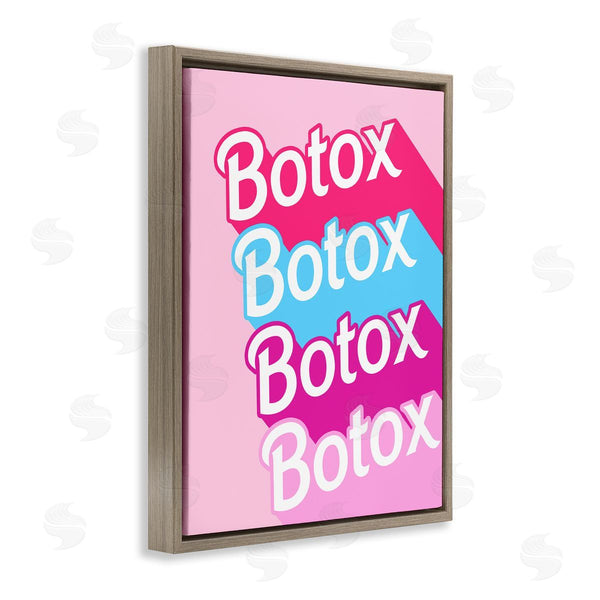 Stupell Industries Stupell Studio | Pink & Blue Botox Phrase Wall Art