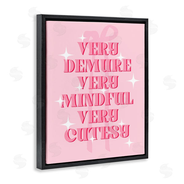 Stupell Industries Stupell Studio | Pink Demure Mindful & Cutesy